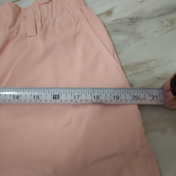 Sundance | Cotton Twill Pants Elastic Waist Light Pink | Size 10P - Picture 8 of 9